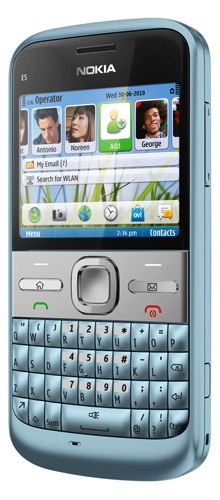 Nokia E5 Symbian Smartphone - Sky Blue