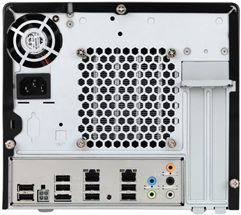 Shuttle J3 5800G Desktop PC - Back