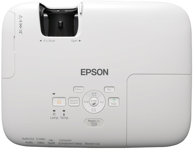 Epson PowerLite S9 3LCD Projector - Top View