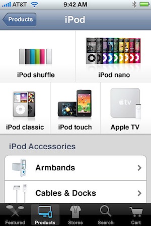 Apple Store App iPod