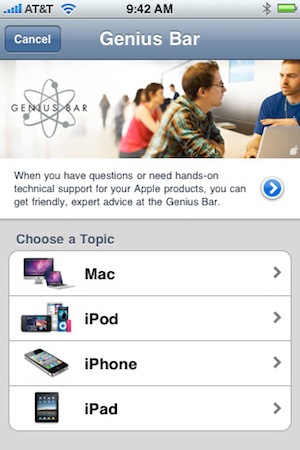 Apple Store App Genius Bar