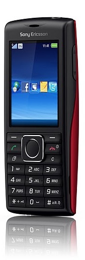 Sony Ericsson Cedar Cell Phone - Red Front