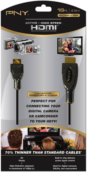 PNY Active High Speed HDMI to Mini Cables