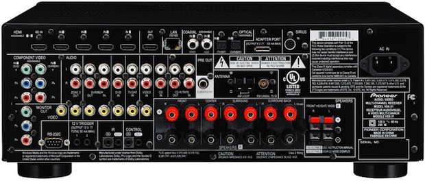 Pioneer Elite VSX-31 A/V Receiver - Rear