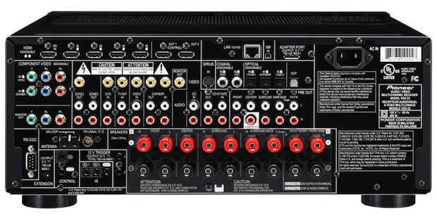 Pioneer Elite VSX-33 A/V Receiver - Rear