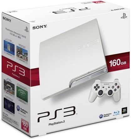 Sony PS3 White 160GB Packaging