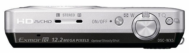 Sony DSC-WX5 Cyber-shot Digital Camera - Top