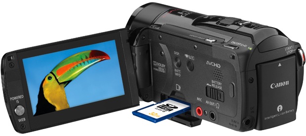 Canon VIXIA HF M32 Dual Flash Memory Camcorder - Open