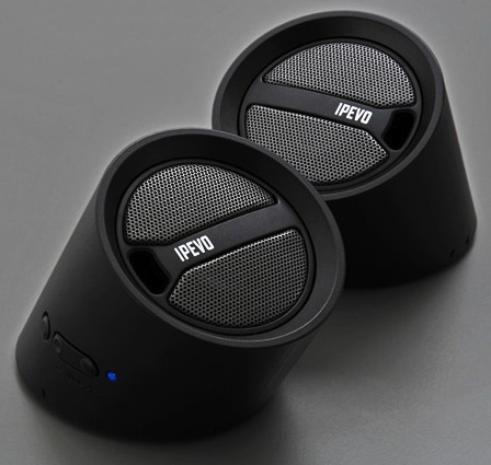 IPEVO Tubular Wireless Speakers - Black