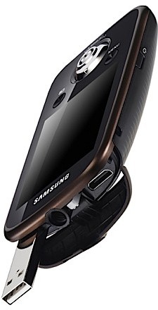 Samsung HMX-E10 Pocket Camcorder - Angle