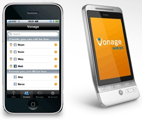 Vonage Mobile Facebook App for Smartphones