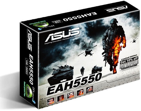 ASUS EAH5550 Limited Edition with Battlefield: Bad Company 2 Packaging