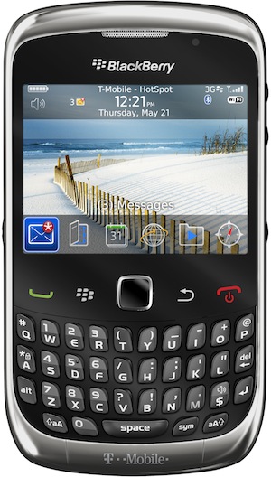 BlackBerry Curve 3G 9300 Smartphone graphite - front