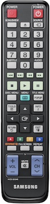 Samsung BD-C6800 3D Blu-ray Player Remote - AK59-00104R