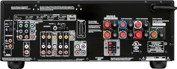 Onkyo HT-RC260 Home Theater Receiver - rear