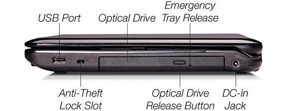 Fujitsu LifeBook AH530 Laptop - Right