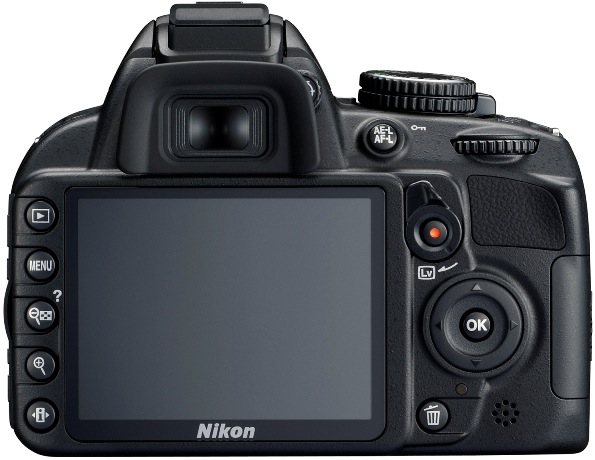 Nikon D3100 Digital SLR Camera - Back