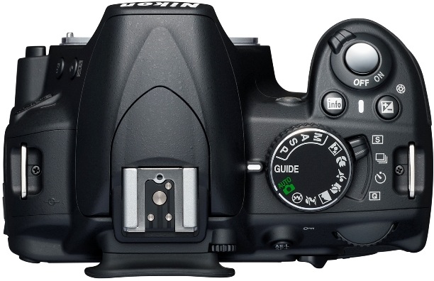 Nikon D3100 Digital SLR Camera - Top