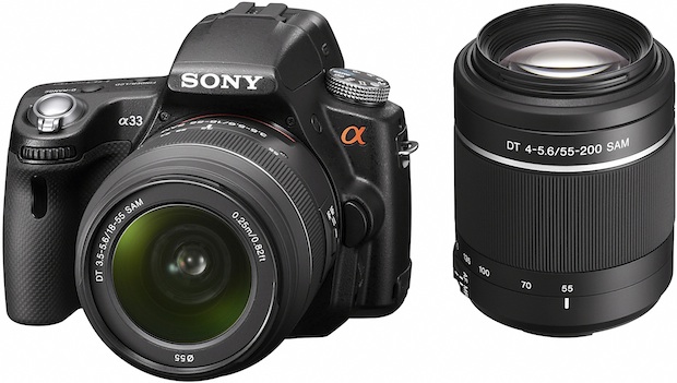 Sony SLT-A33 Alpha Digital SLR Camera and 18-55mm zoom lens