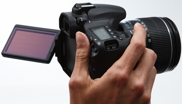 Canon EOS 60D Digital SLR Camera in Hand