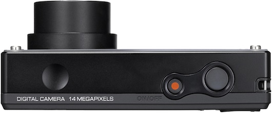 Pentax Optio RS1000 Digital Camera - Top
