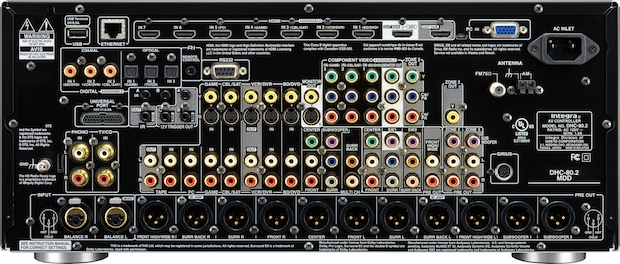 Integra DHC-80.2 THX Ultra 2 Plus Surround Preamplifier - Back