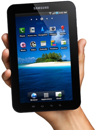 Samsung Galaxy Tab 7-inch Tablet in Hand