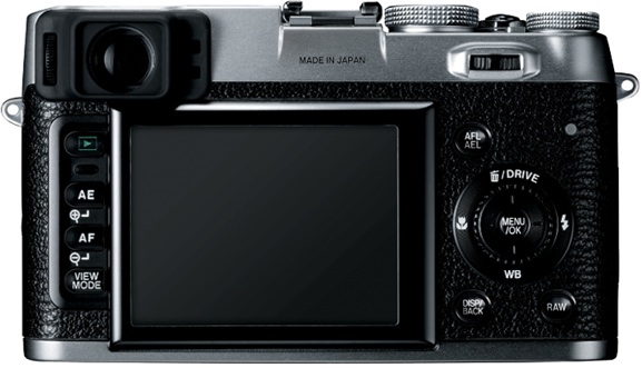 FujiFilm FinePix X100 Digital Camera - Back