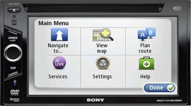Sony XNV-660BT In-Dash A/V Navigation Systemwith TomTom Menu