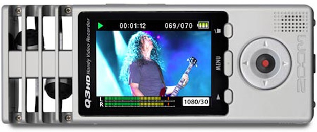 Zoom Q3HD Handy Video Recorder - side