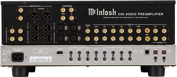 McIntosh C50 Stereo Preamplifier - Back