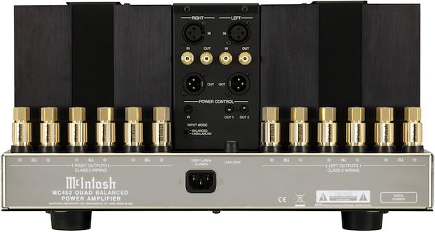 McIntosh MC452 Stereo Amplifier - Back