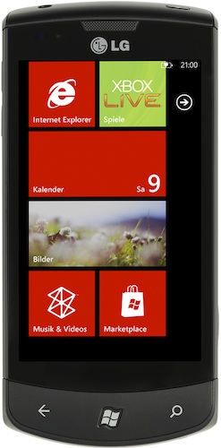 LG Optimus 7 Windows Smartphone - Front