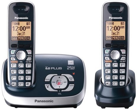 Panasonic KX-TG6572 DECT 6.0 Plus Cordless Phone - Blue