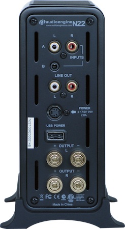 Audioengine N22 Premium Desktop Audio Amplifier - Rear