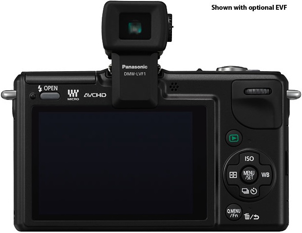 Panasonic DMC-GF2 Lumix DSLM Digital Camera - Back