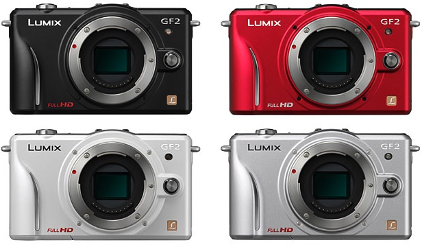 Panasonic DMC-GF2 Lumix DSLM Digital Camera - Colors