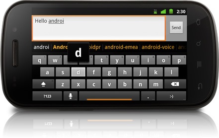 Samsung Nexus S Smartphone Keyboard