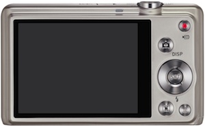 Casio EX-ZS10 Exilim Digital Camera - Silver - Back