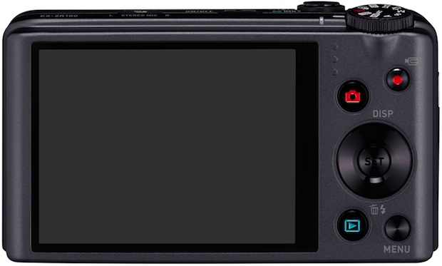 Casio EX-ZR100 Exilim Digital Camera - Back