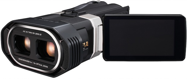 JVC GZ-TD1 Full HD 3D Camcorder - Open