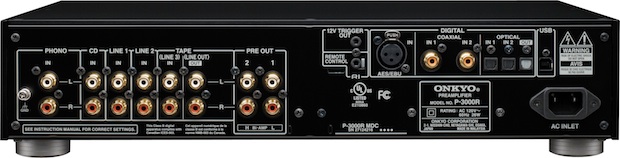 Onkyo P-3000R Preamplifier - Back