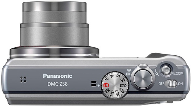 Panasonic DMC-ZS8 Lumix Digital Camera - Top