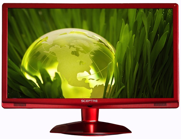 Sceptre Galaxy Series 24-inch LCD Red Monitor