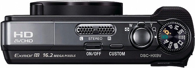 Sony DSC-HX9V Digital Camera - Top