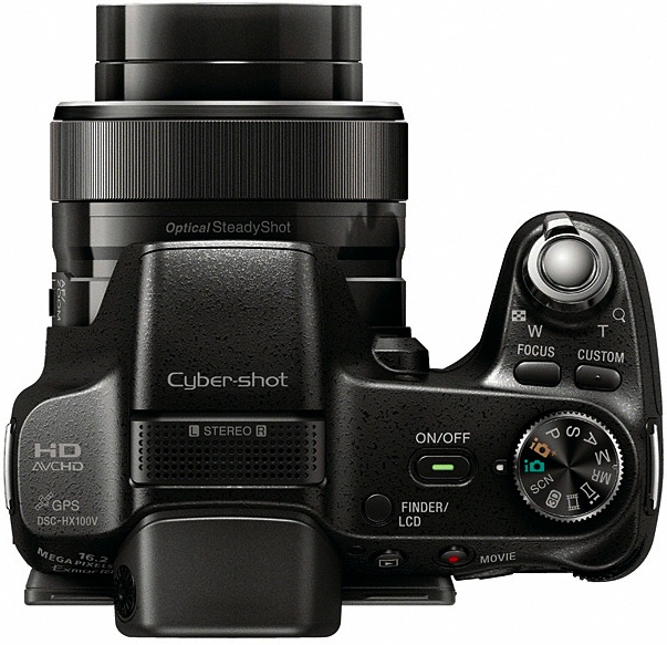 Sony DSC-HX100V Digital Camera - Top