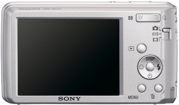 Sony DSC-W520 Cyber-shot Digital Camera - Back