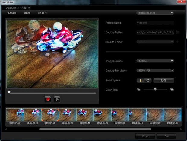 Corel VideoStudio Pro X4 - Screenshot - Stop Motin Animation