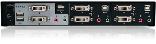 IOGEAR 2-Port Dual-View Dual-Link DVI KVMP Switch with Audio