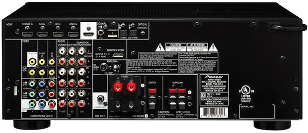 Pioneer VSX-521 A/V Receiver - Back